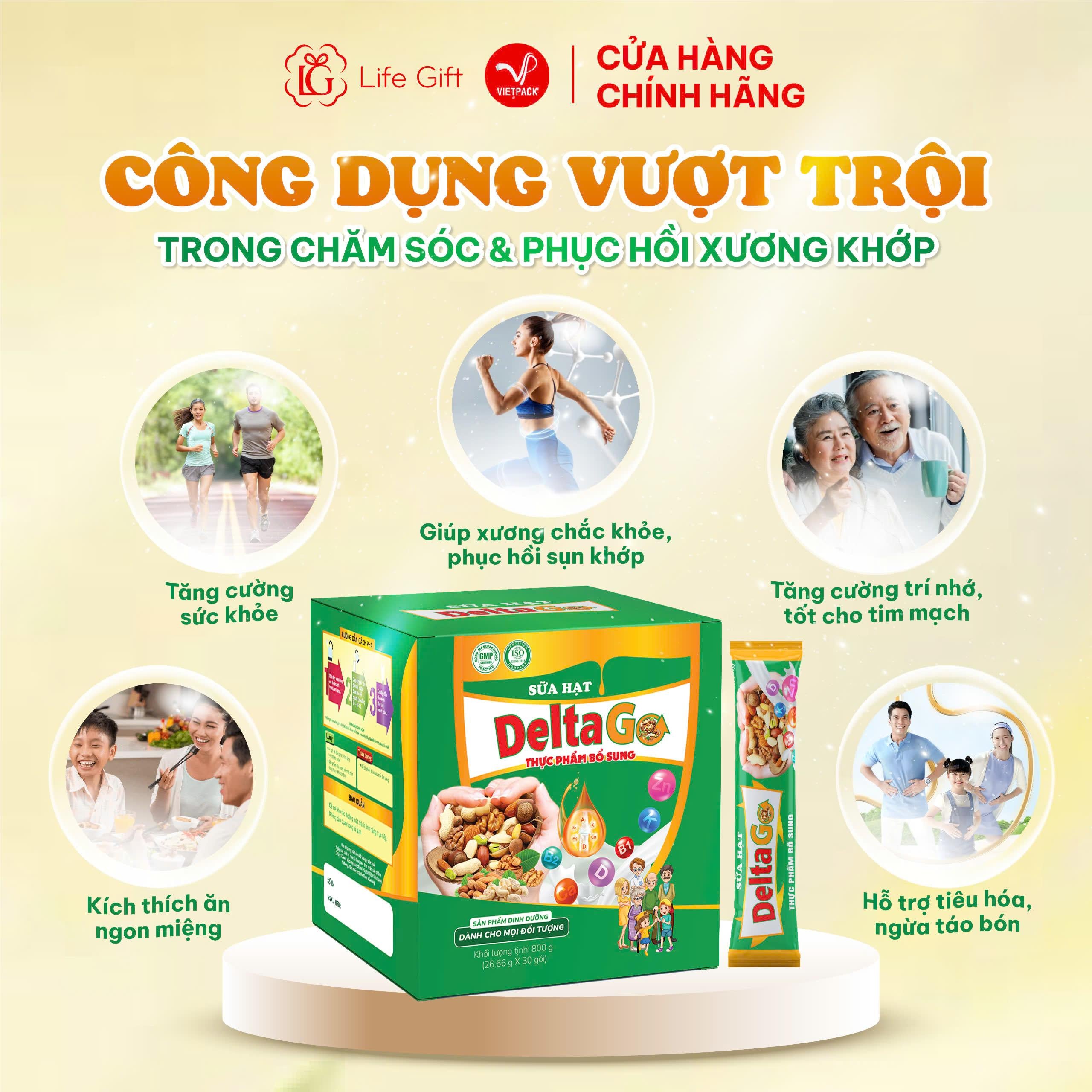 Sữa Hạt DeltaGo Hỗ Trợ Tăng Cường Sức Khoẻ