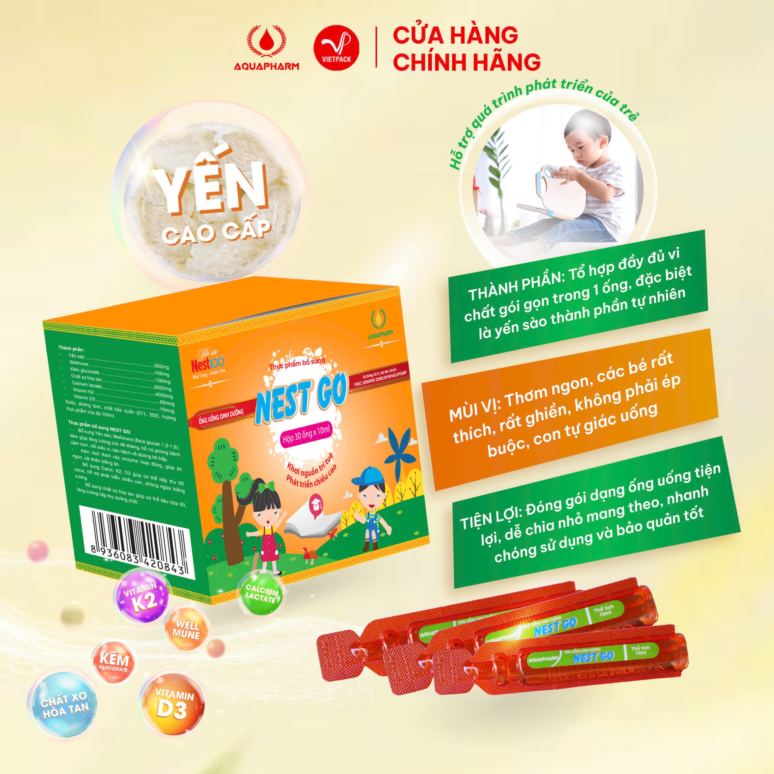 Ống Uống Dinh Dưỡng Nest Go Hỗ Trợ Trẻ Ăn Ngon Tăng Đề Kháng