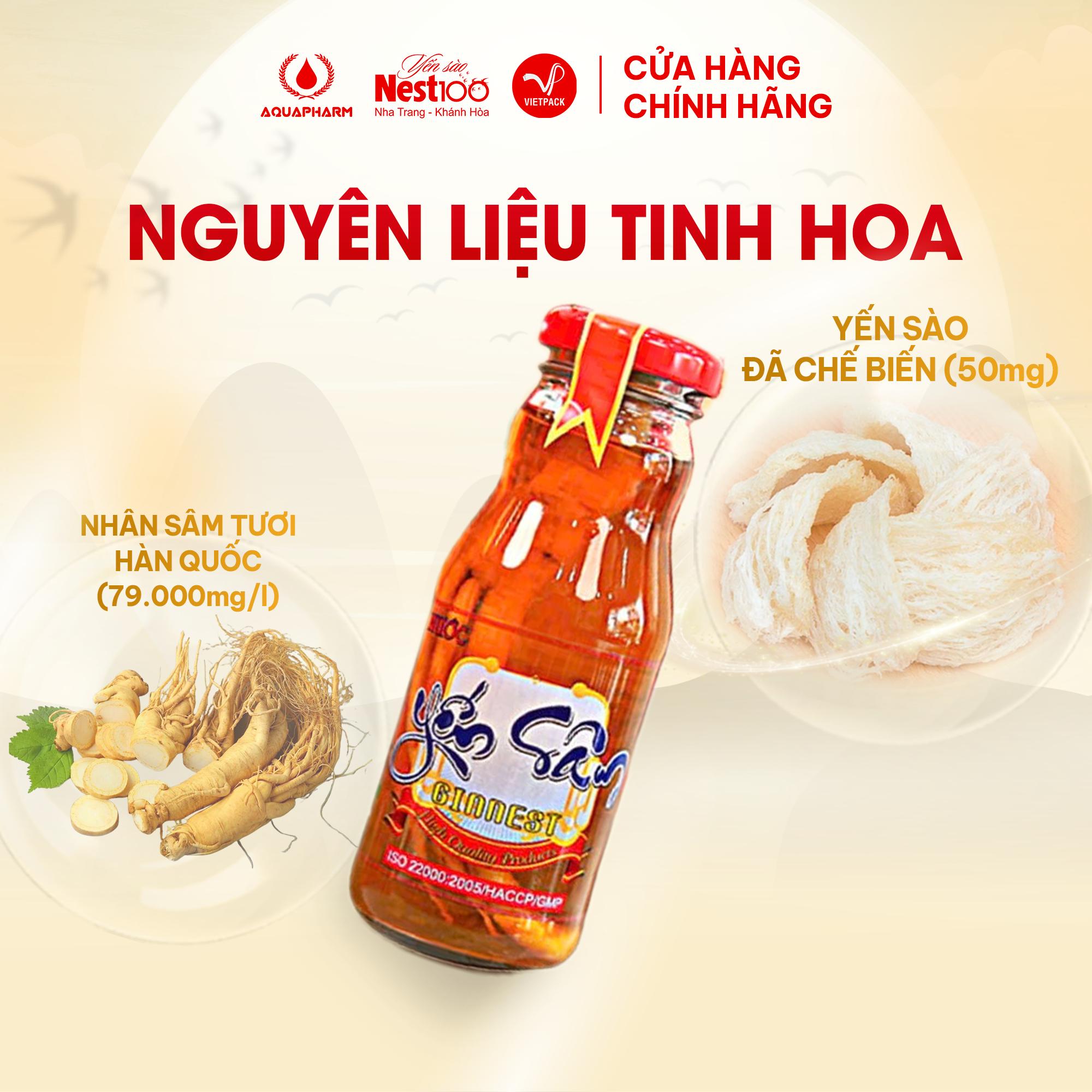 Nước Yến Sâm Bồi Bổ Cao Cấp Ginnest Nest100