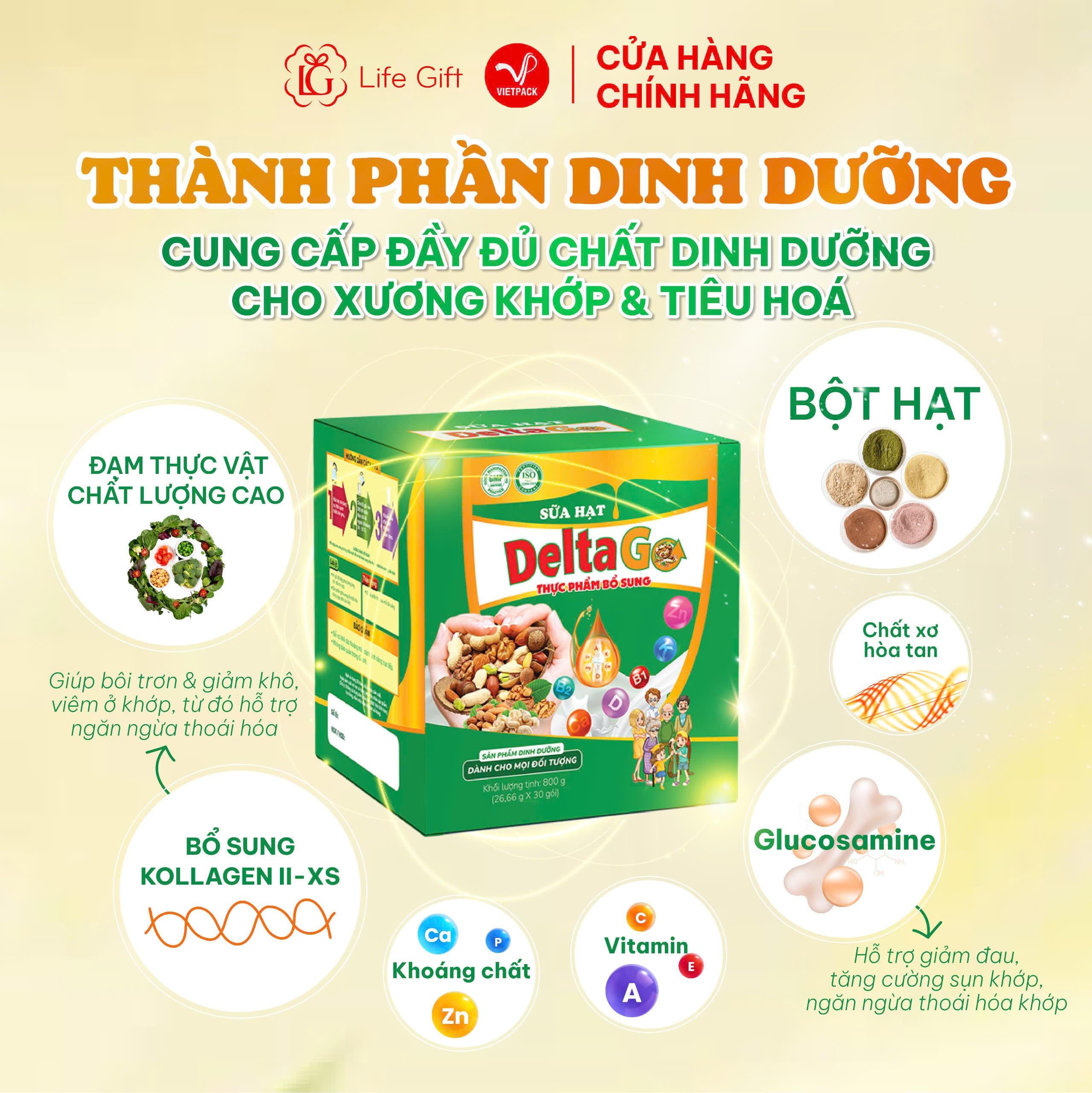 Sữa Hạt DeltaGo Hỗ Trợ Tăng Cường Sức Khoẻ