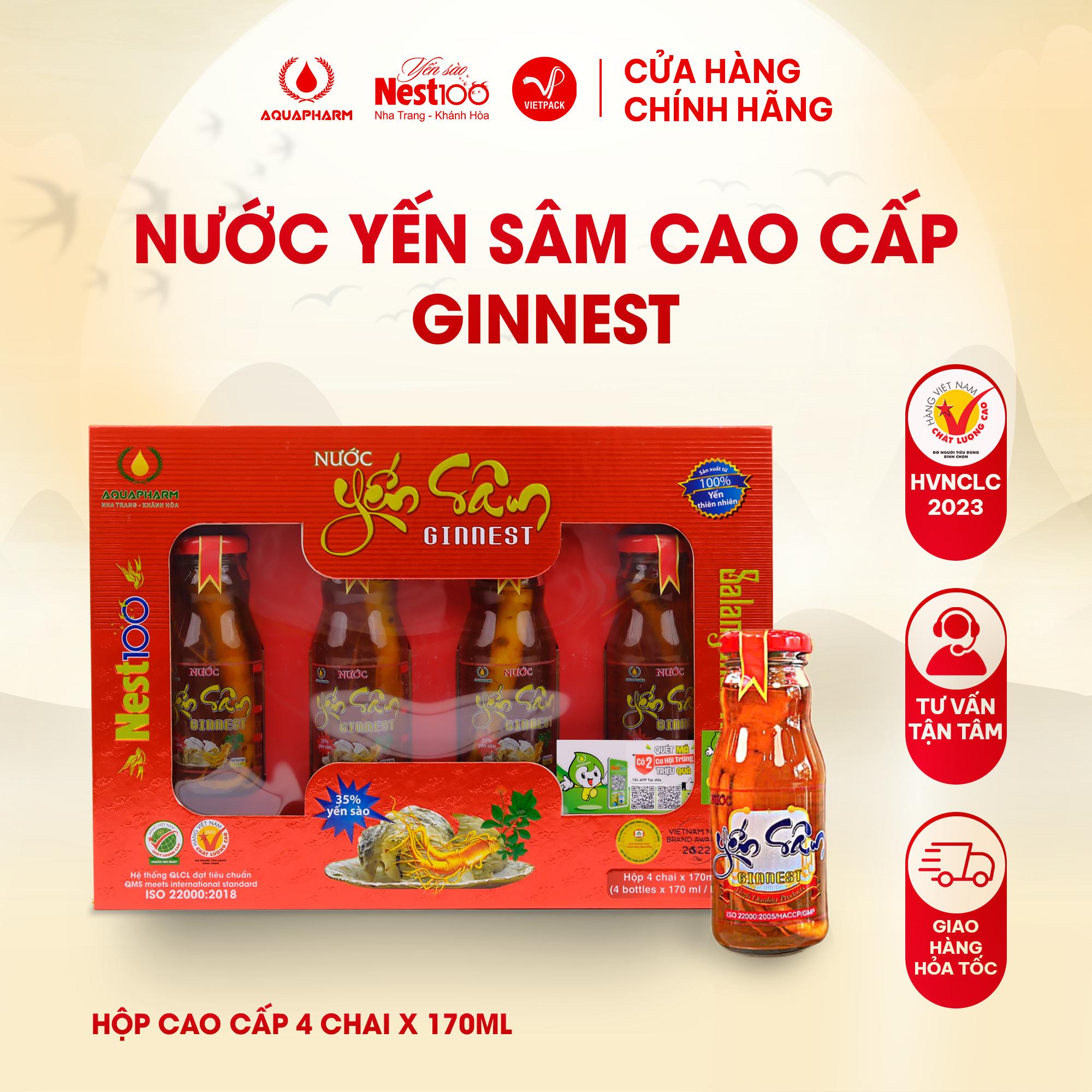Nước Yến Sâm Bồi Bổ Cao Cấp Ginnest Nest100