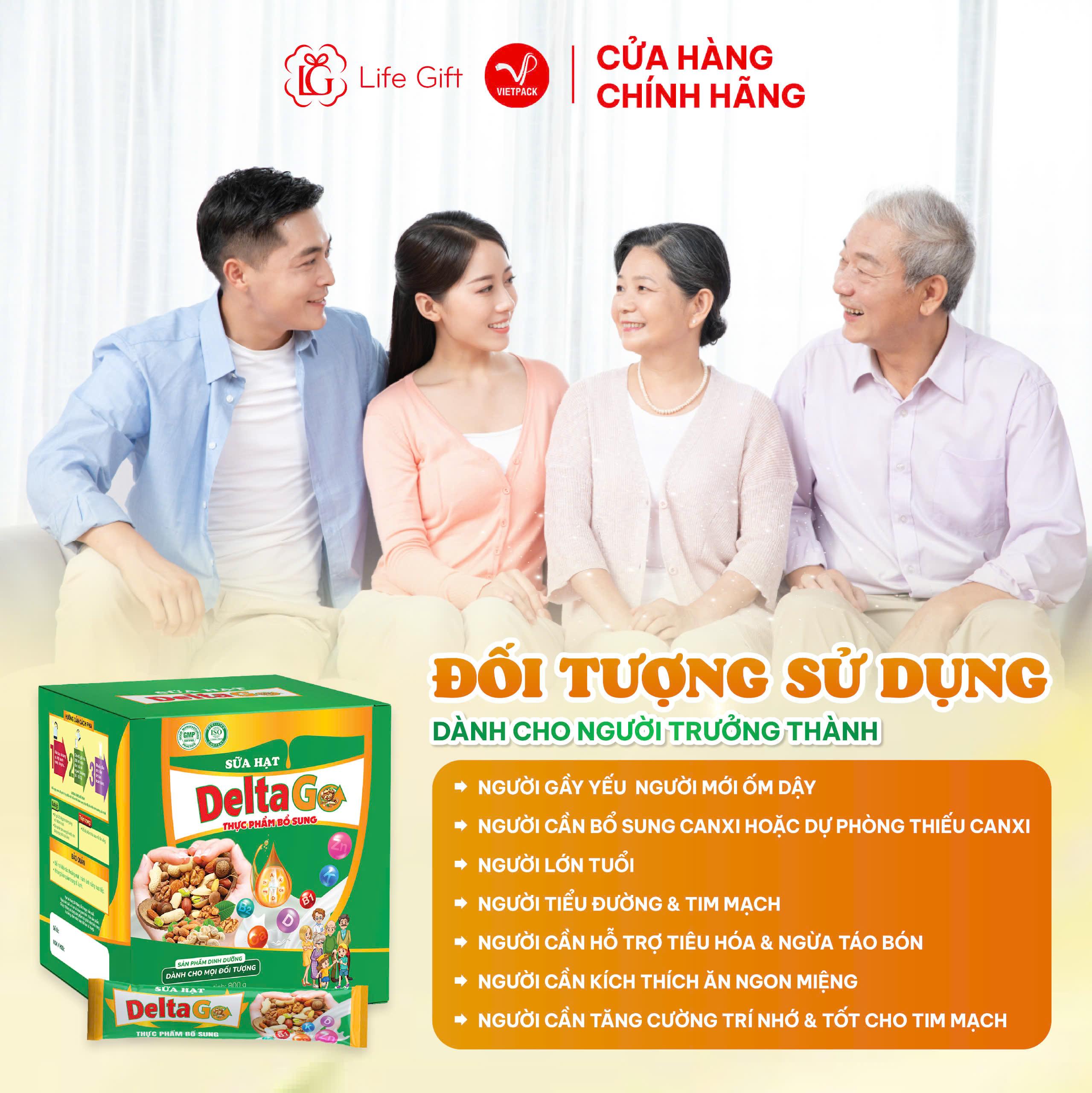 Sữa Hạt DeltaGo Hỗ Trợ Tăng Cường Sức Khoẻ